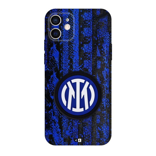 Inter Milan Texture Back Case for iPhone 12 Pro